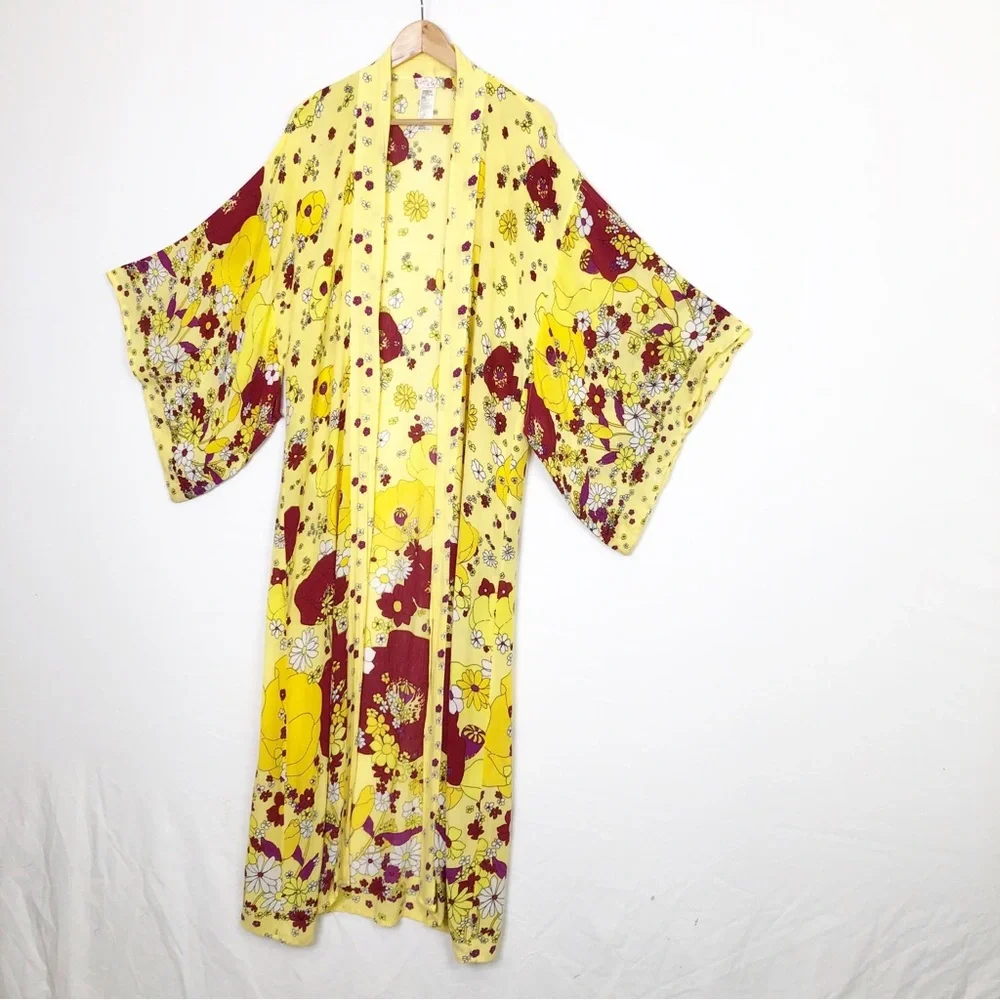 Free People intimately Free People hidden Hill maxi floral kimono - Picture 7 of 11